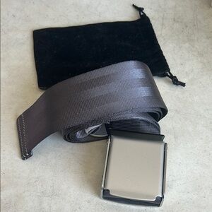 Black Airplane Seat Belt Extender